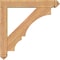 Ekena Millwork Balboa Arts and Crafts Smooth Bracket w/ Offset Brace, Western Red Cedar, 5 1/2"W x 30"D x 30"H BKT0604X30X30BOA03SWR - alternate 2
